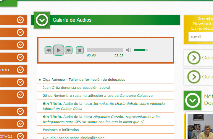 Galería de audios