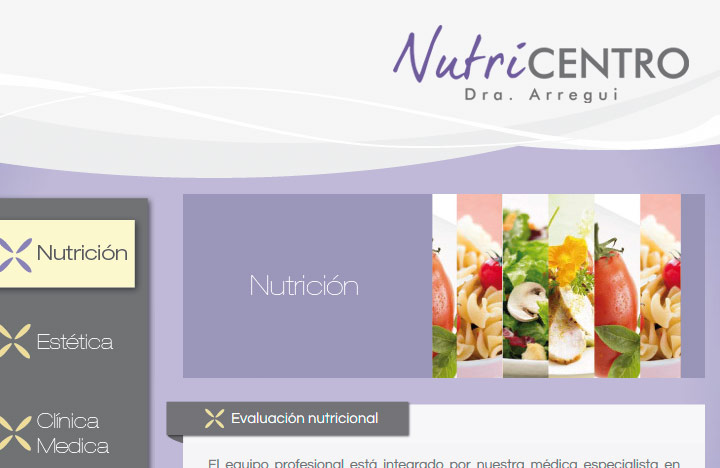 Sección nutrición